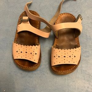 Freshly picked light pink sandals